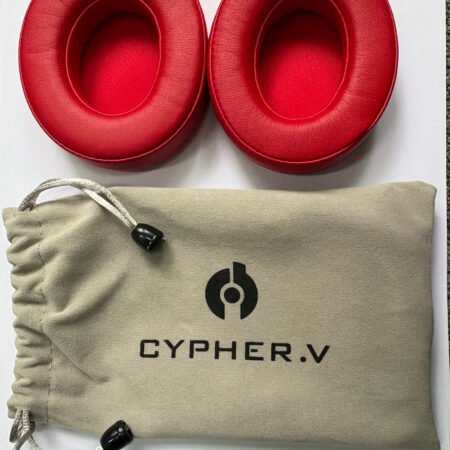 CYPHER.V Replacement Ear Pads Cover Compatible with Beats Studio 2 and Studio 3 Over Ear Headphones 1 Pair (Red)